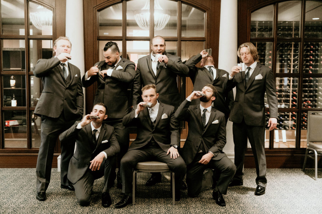 Groomsmen Photo Wedding at Intercontintental Cleveland