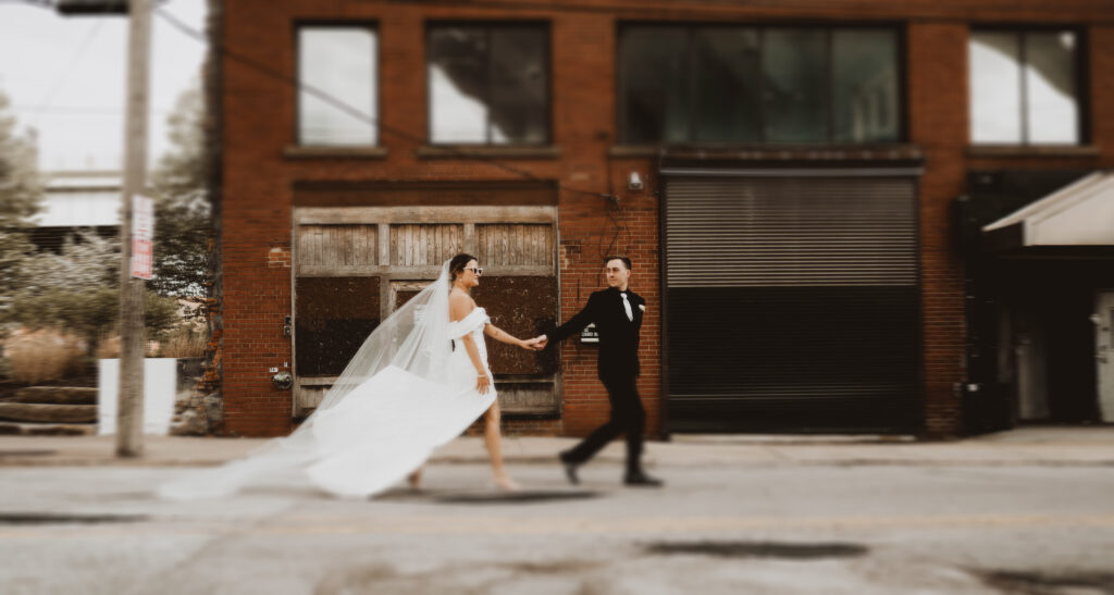 cleveland wedding photography - photo inspiration in the flats - industrial wedding venues in cleveland