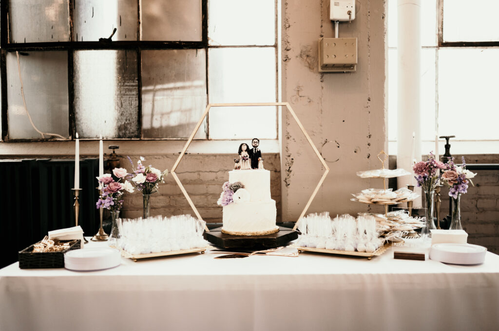 Custom Mini Couple Cake Topper by Nicole Clark- Lake Erie Building, Cleveland OH Arastasia Photography