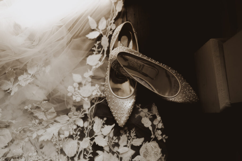 Classy Pearl Accent Wedding Heels- Cleveland, OH Photographed by Arastasia Photography 