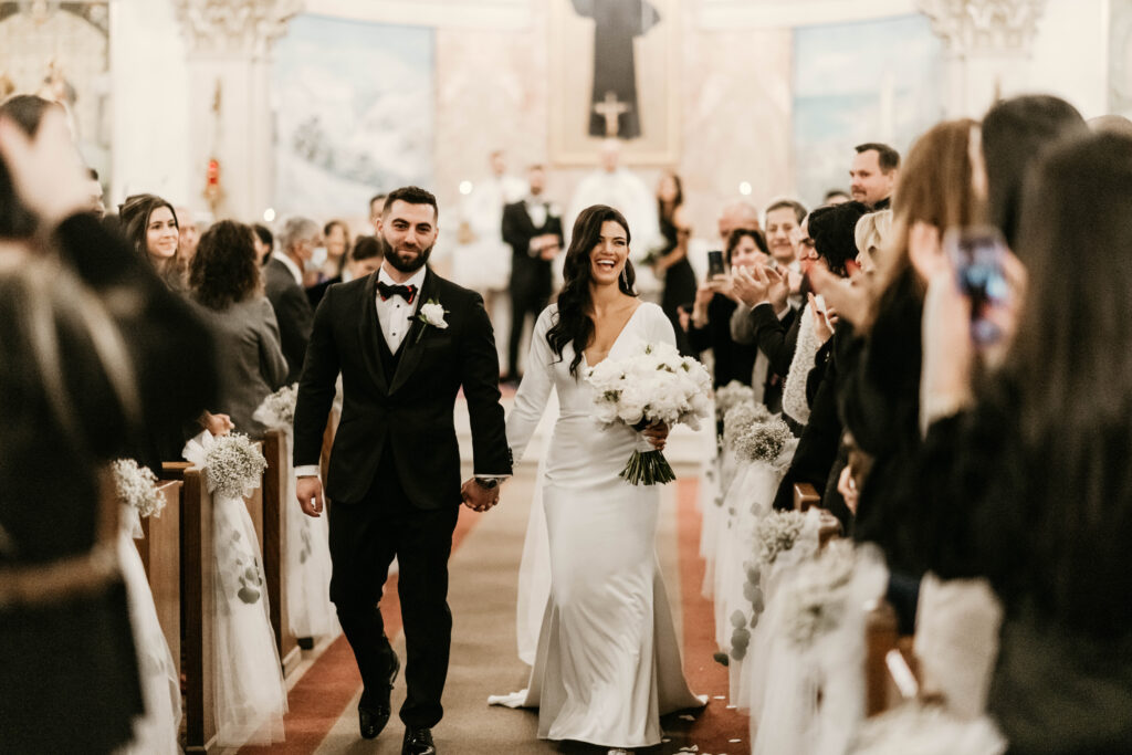 Church Wedding Ceremony- St. Marion Church in Cleveland, Ohio Photographed by Arastasia Photography